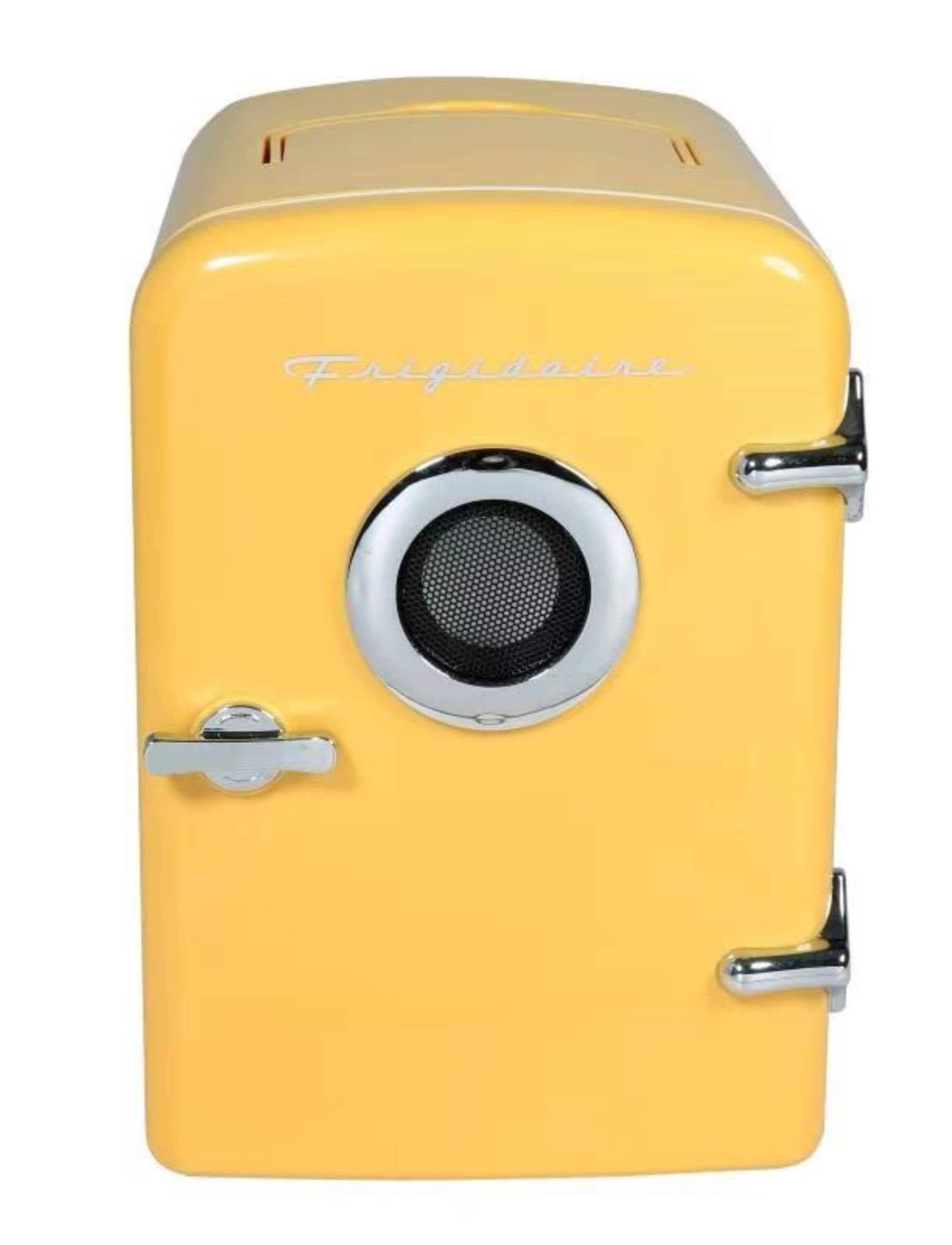 Frigidaire Built-in Bluetooth Speaker 0.3-cu ft Mini Fridge ( Yellow ) Garage Ready