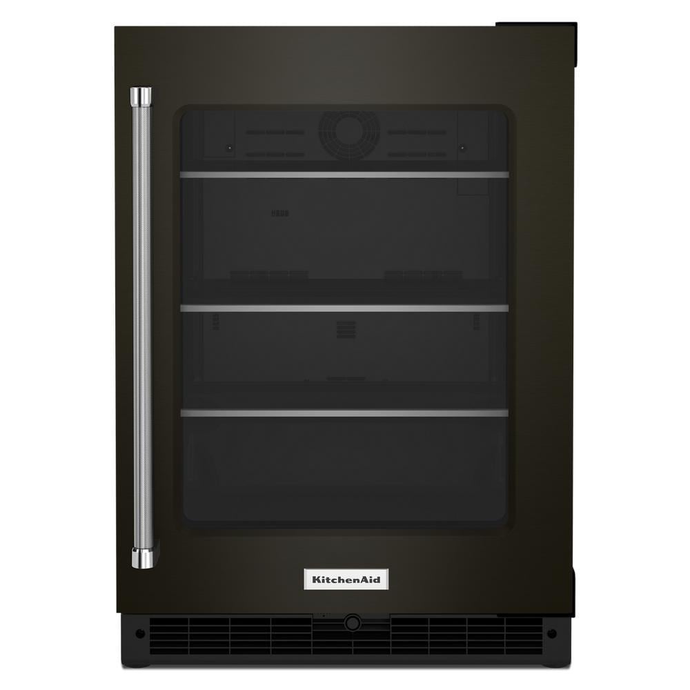 KitchenAid 5.2-cu ft Built-In Mini Fridge ( Black Stainless Steel with PRINTSHIELD )