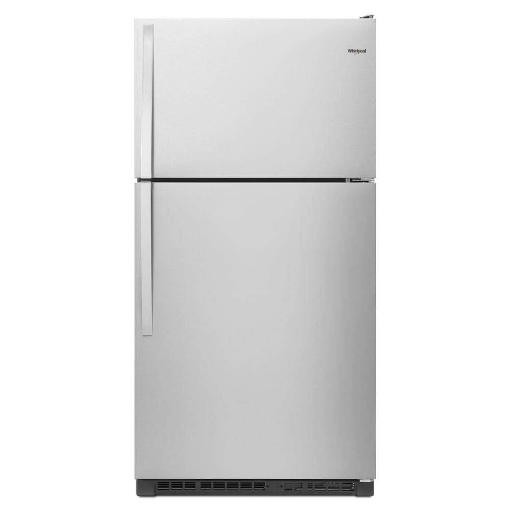Whirlpool 20.5-cu ft Top-Freezer Refrigerator ( Fingerprint Resistant Stainless Steel )
